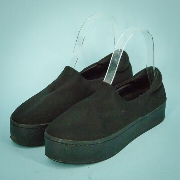 Opening Ceremony 36 Size 6 Black Cici Platform Stretch Slip On Comfort Fashion S - Picture 1 of 8